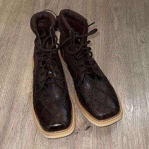 Men's Brown REAL Leather Boots